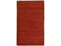 LivingStyles Lille Handwoven Wool Rug, 290x200cm, Terracotta offer