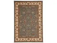 LivingStyles Empire Floral Turkish Made Oriental Rug, 290x200cm, French Blue offer
