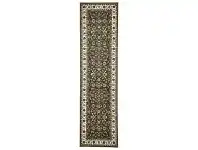 LivingStyles Sydney Classic Turkish Made Oriental Runner Rug, 300x80cm, Green / Ivory offer
