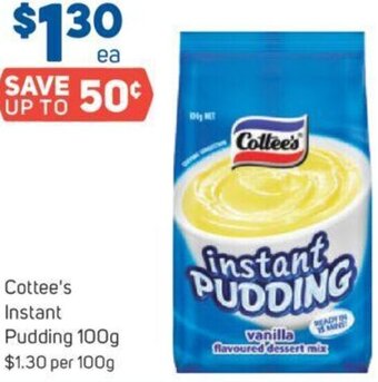 Foodland Cottee's Instant Pudding 100g offer