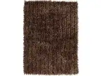 LivingStyles Orlando Metallic Noodle Hand Tufted Shag Rug, 320x230cm, Beige offer