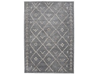 Trend Diamond Semi Shag Rug, 290x200cm, Grey
