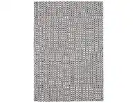 Spirit Carter Textured Modern Cotton Rug, 180x270cm, Black
