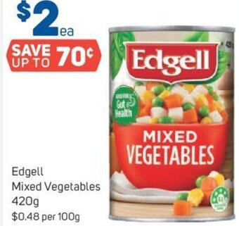 Foodland Edgell Mixed Vegetables 420g offer