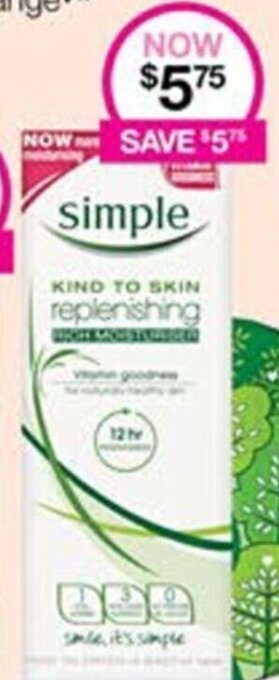 Priceline Simple Skincare Range offer