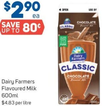 Foodland Dairy Farmers Flavoured Milk 600ml offer