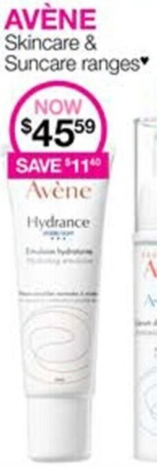 Priceline Avène Skincare & Suncare Ranges offer