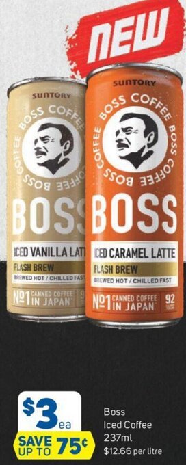 Foodland Boss Iced Coffee 237ml offer