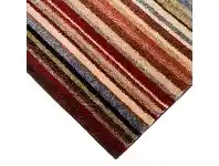 Spirit Striped Belgian Made Modern Rug, 230x160cm, Multi