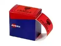 Officeworks Avery Fragile Labels 75 x 99.6mm Orange offer