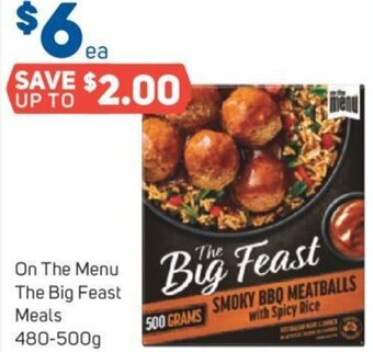 Foodland On the Menu the Big Feast Meals 480-500g offer