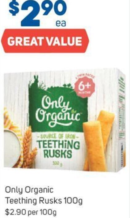 Organic teething hot sale rusks