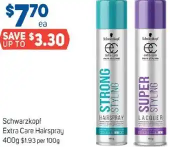 Foodland Schwarzkopf Extra Care Hairspray 400g offer