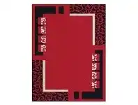 LivingStyles Orlando Erica Modern Rug, 80x150cm, Red offer