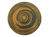 LivingStyles Kerla Spiral Handwoven Round Jute Rug, 100cm, Grey / Gold offer