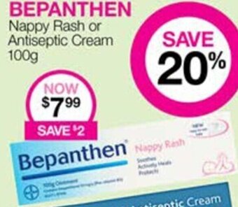 Priceline Bepanthen Nappy Rash Or Antiseptic Cream 100g offer