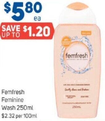 Foodland Femfresh Feminine Wash 250ml offer