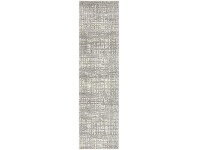 LivingStyles Mirage Ashley Abstract Modern Runner Rug, 80x400cm, Silver offer