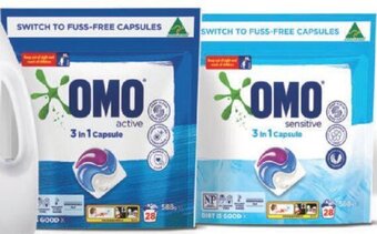 Foodland OMO 3 in 1 Laundry Capsules 28 Pack offer