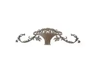 LivingStyles Flower Basket Cast Iron Wall Decor, Antique Rust offer