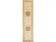 LivingStyles Istanbul Medallion Turkish Made Oriental Runner Rug, 300x80cm, Ivory offer