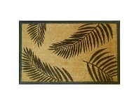 LivingStyles Palm Leaves Rubber Edged Coir Doormat, 120x75cm offer