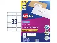 Officeworks Avery 33UP Laser Address Labels with Sure Feed 120 Sheets offer