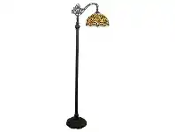LivingStyles Claudia Tiffany Stained Glass Floor Lamp, Small offer