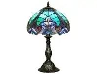 LivingStyles Ebor Tiffany Stained Glass Table Lamp, Small offer