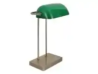 LivingStyles Xavi Banker Lamp with USB Charger, Green offer