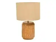 LivingStyles Chiang Terracotta Table Lamp, Ochre offer