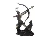 Veronese Cold Cast Bronze Coated Greek Mythology Figurine, Artemis