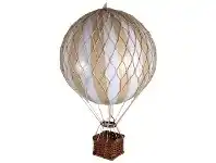 LivingStyles Floating The Skies Hot Air Balloon Model, White / Ivory offer