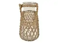 LivingStyles Roosa Rope Net Jar, Large offer
