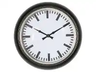 LivingStyles Parry Iron Frame Round Wall Clock, 51cm offer