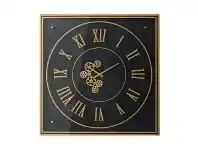 LivingStyles Horston Square Wall Clock, 90cm, Gold offer
