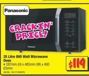 JB Hi-Fi Panasonic - 25 Litre 800 Watt Microwave Oven - 466266 offer