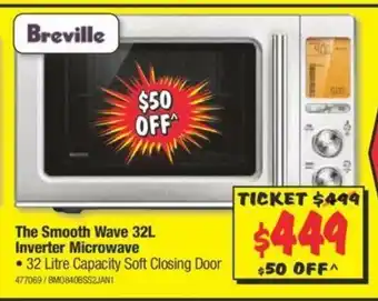 JB Hi-Fi Breville - The Smooth Wave 32L Inverter Micrewave - 477069 offer