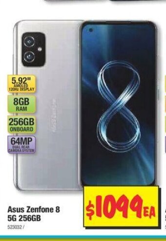 JB Hi-Fi Asus Zenfone 8 5G 256Gb offer