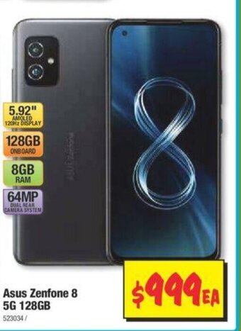JB Hi-Fi Asus Zenfone 8 5G 128Gb offer