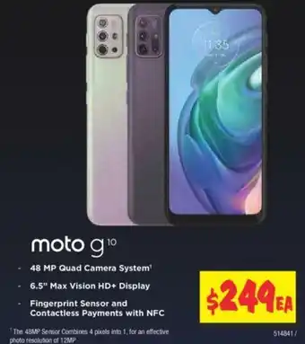 JB Hi-Fi Moto g10 offer