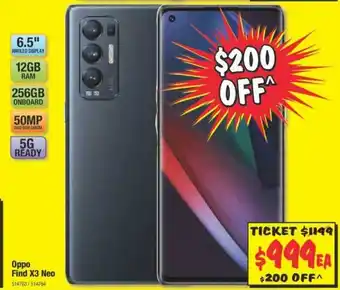 JB Hi-Fi Oppo Find X3 Neo offer