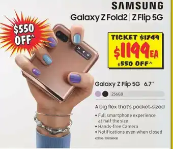 JB Hi-Fi Samsung Galaxy Z Flip 5G offer