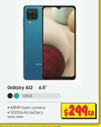 JB Hi-Fi Samsung Galaxy A12 offer