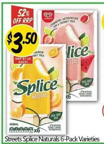 Not Quite Right Streets Splice Naturals 6-Pack Varieties offer