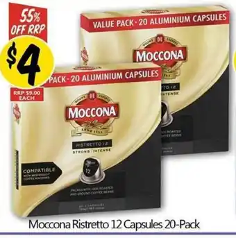 Moccona Ristretto 12 Capsules 20-Pack