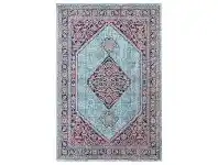 LivingStyles Eternal Whisper Diamond Turkish Made Oriental Rug, 200x290cm, Blue offer