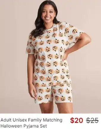 Adult Unisex Family Matching Halloween Pyjama Set