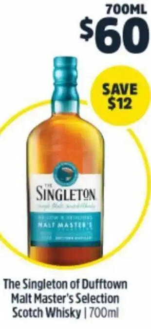 The Singleton Of Dufftown Malt Master's Selection Scotch Whisky 700ml