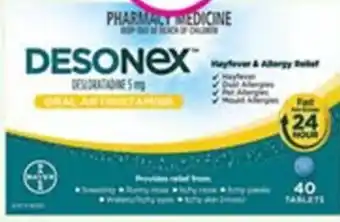 Priceline Nasonex & Desonex Allergy 2 x 140 Sprays Or 40 Tablets offer